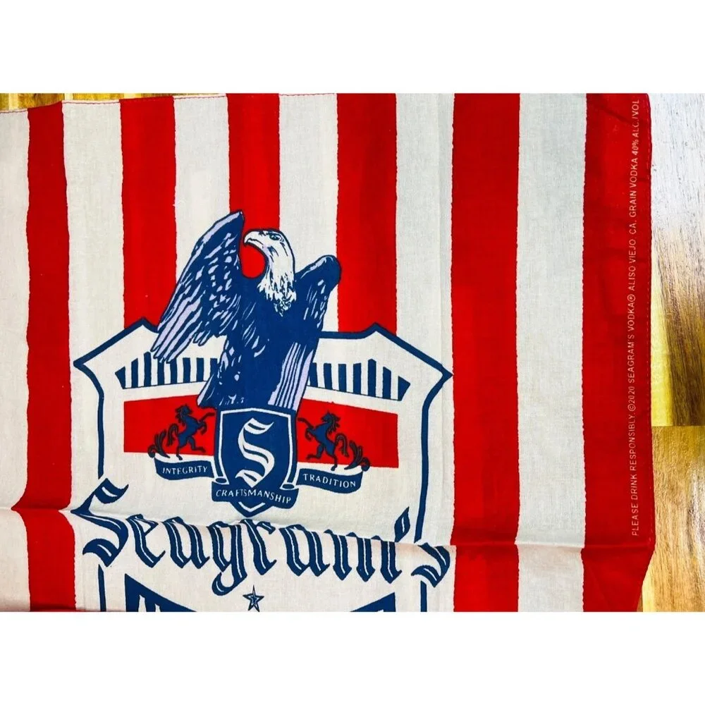 2 bandanas, Seagrams Vodka  & Skewball Whiskey